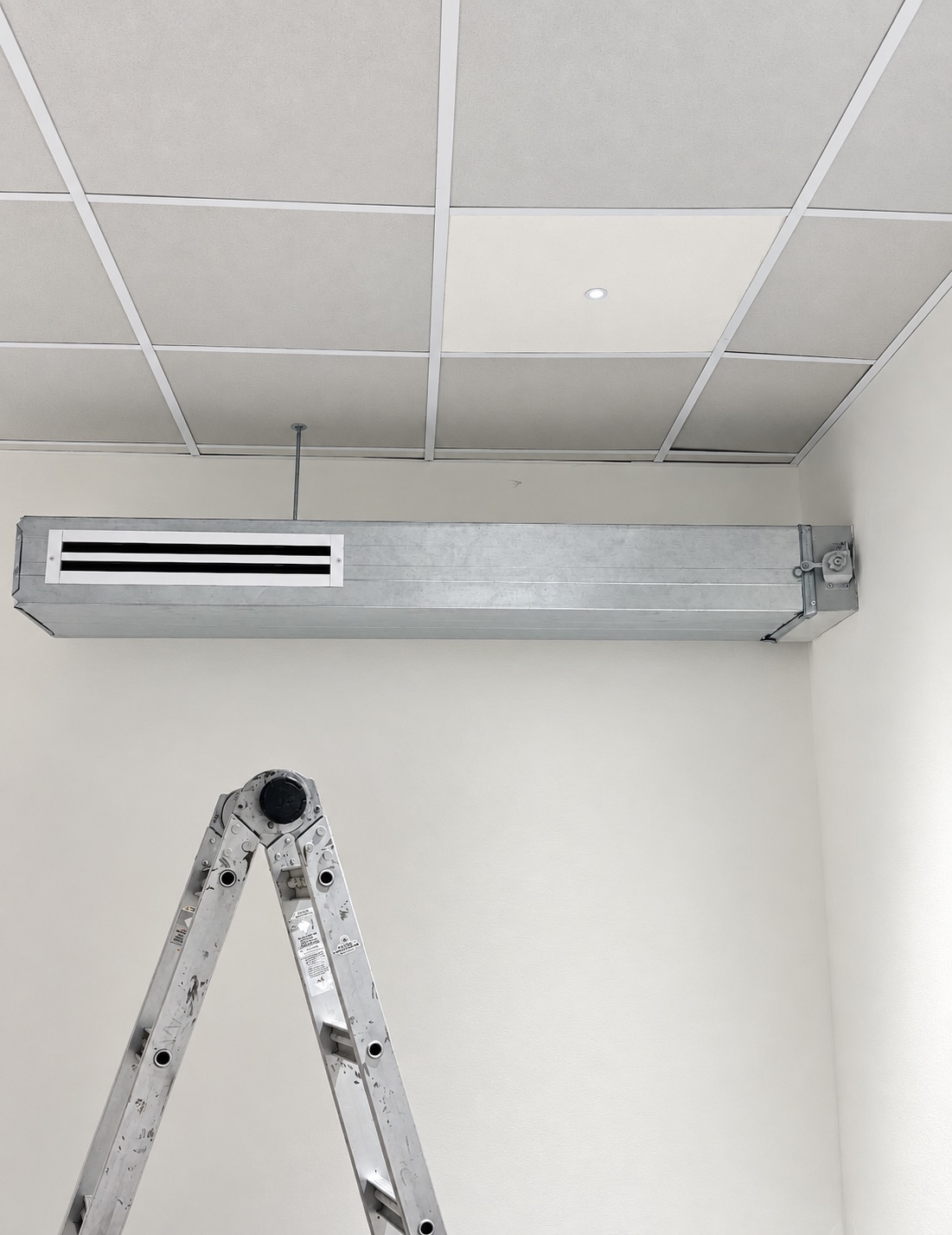 Linear diffuser installation — LOS ANGELES, CA
